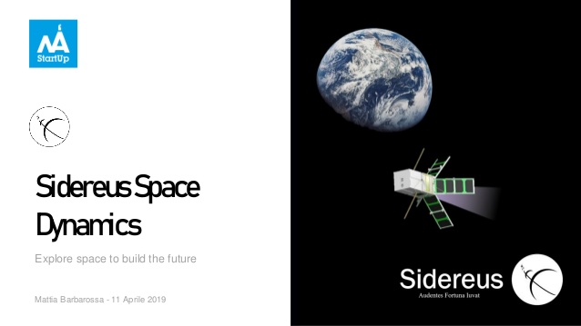 Sidereus Space Dynamics startup